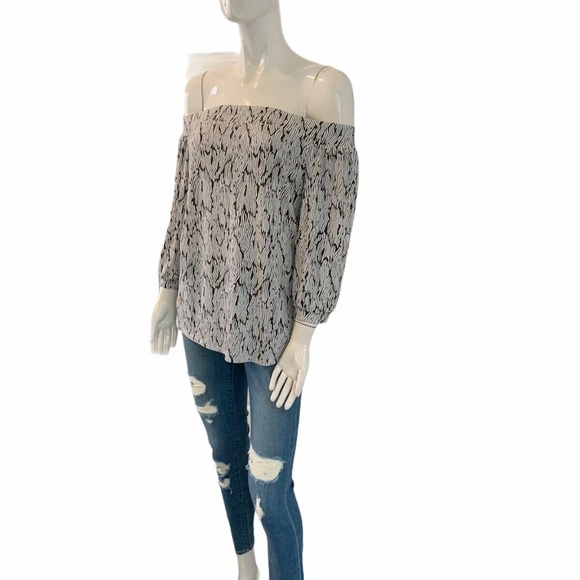 New Laundry By Shelli Segal Off the Shoulder Top M - Picture 2 of 11